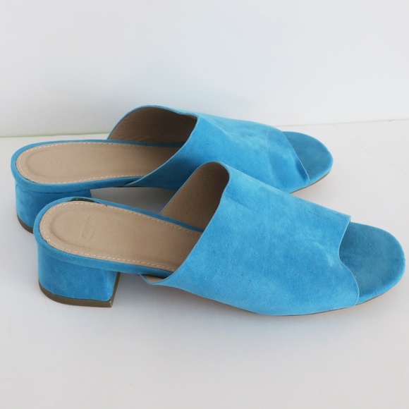 blue mule sandals
